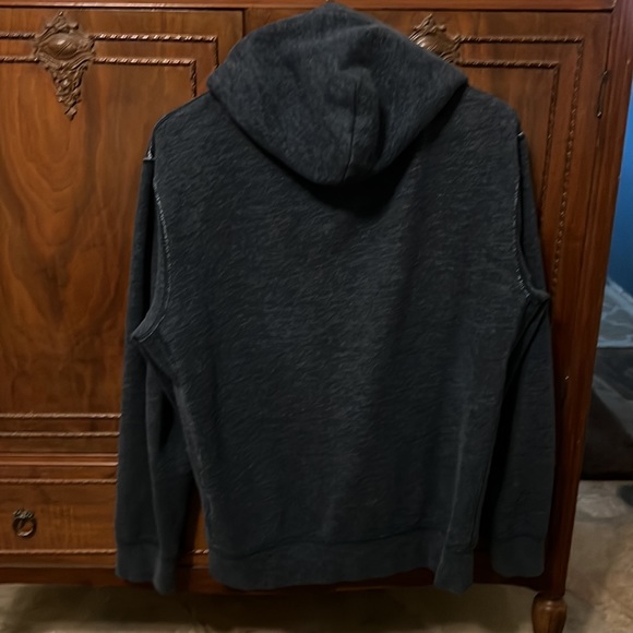 Dark blue zip up hoodie Mens Large - Picture 6 of 7